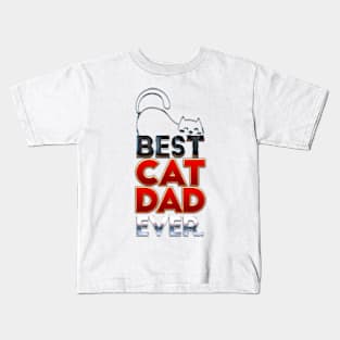 Best Cat Dad Ever Kids T-Shirt